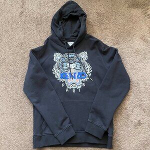 Kenzo Men's Black and Navy Hoodie